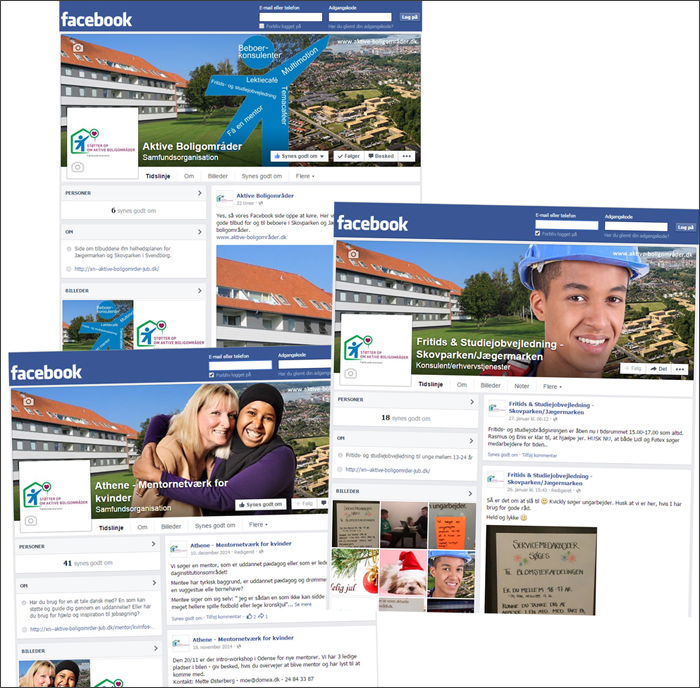 Case fra MAMMUTweb: Facebook-sider til Aktive Boligområder